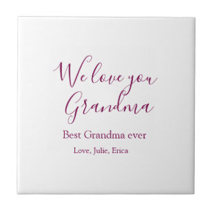 Beste Oma Ooit Grootouders Foto Cadeaus Classic Tegeltje