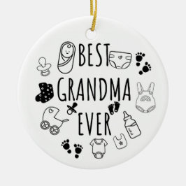 Beste oma ooit keramisch ornament