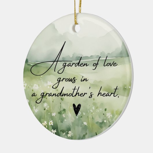 Beste oma ooit keramisch ornament (Links)