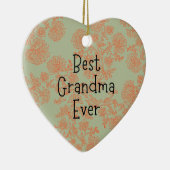 Beste oma ooit keramisch ornament (Rechts)