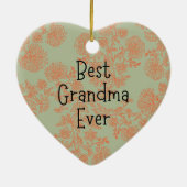 Beste oma ooit keramisch ornament (Achterkant)