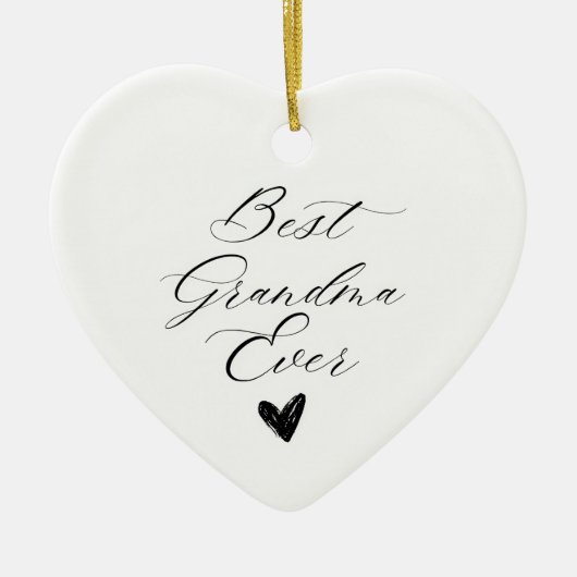 Beste oma ooit keramisch ornament (Voorkant)