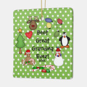 Beste Oma Ooit Kerst Ornament (Links)