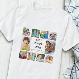 Beste Oma Ooit KleinKinderen 10 Foto Collage T-shirt