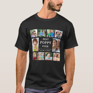 Beste Oma Ooit KleinKinderen 10 Foto Collage Zwart T-shirt