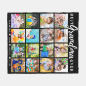 Beste oma ooit kleinkinderen 16 Fotocollage Fleece Deken (Voorkant (Horizontaal))