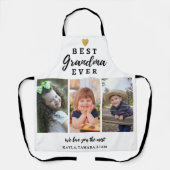 Beste oma ooit kleinkinderen 3 foto collage schort (Voorkant)