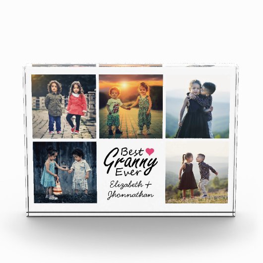 Beste oma ooit kleinkinderen foto collage cadeau (Voorkant)