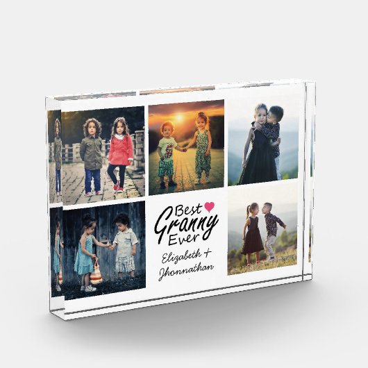 Beste oma ooit kleinkinderen foto collage cadeau (Links)