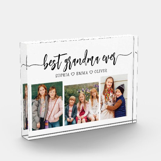Beste oma ooit - Kleinkinderen Fotocollage Fotoblokken (Links)