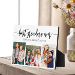 Beste oma ooit - Kleinkinderen Fotocollage Fotoplaat<br><div class="desc">Vier de "beste oma ooit" met deze gepersonaliseerde kleinkinderen Fotocollage Plaque. Dit hartverwarmende geschenk heeft een prachtig gerangschikte collage van gekoesterde foto's die speciale momenten vastleggen, aangevuld met een liefdevolle boodschap. Gemaakt van hoogwaardige materialen met een strakke afwerking, is het ideaal om thuis als een gekoesterde aandenken weer te geven....</div>