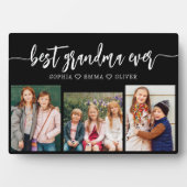 Beste oma ooit - Kleinkinderen Fotocollage Fotoplaat (voorkant)