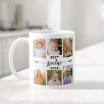Beste oma ooit - Kleinkinderen Fotocollage Koffiemok<br><div class="desc">Vier de "beste oma ooit" met deze gepersonaliseerde kleinkinderen Photo Collage Coffee Mok. Dit doordachte geschenk heeft een liefdevol gerangschikte collage van gekoesterde foto's die speciale momenten vastleggen, aangevuld met een oprechte boodschap. Gemaakt van hoogwaardig keramiek, het is zowel magnetron als vaatwasser veilig, zorgen voor gemak en duurzaamheid. Deze betekenisvolle...</div>