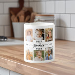 Beste oma ooit - Kleinkinderen Fotocollage Koffiemok<br><div class="desc">Vier de "beste oma ooit" met deze gepersonaliseerde kleinkinderen Photo Collage Coffee Mok. Dit doordachte geschenk heeft een liefdevol gerangschikte collage van gekoesterde foto's die speciale momenten vastleggen, aangevuld met een oprechte boodschap. Gemaakt van hoogwaardig keramiek, het is zowel magnetron als vaatwasser veilig, zorgen voor gemak en duurzaamheid. Deze betekenisvolle...</div>
