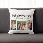 Beste oma ooit - Kleinkinderen Fotocollage Kussen<br><div class="desc">Vier je oma met de beste oma ooit kleinkinderen Photo Collage Sierkussen. Deze gepersonaliseerde aandenken beschikt over een prachtig gerangschikte collage van gekoesterde foto's, het vastleggen van speciale momenten met haar kleinkinderen. Gemaakt van hoogwaardige materialen, voegt het een stijlvolle en sentimentele touch toe aan elke ruimte, perfect om op een...</div>