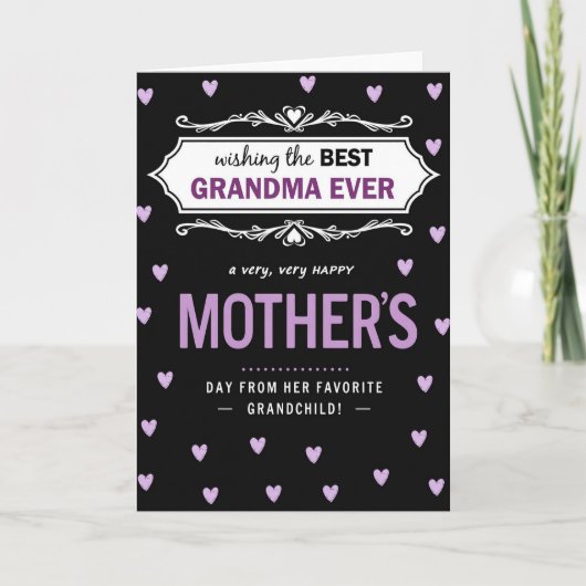 Beste oma ooit liefde kaart (Voorkant)