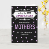 Beste oma ooit liefde kaart (Gele Bloem)