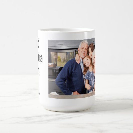 Beste oma ooit met Afbeelding | Aangepaste tekstko Koffiemok (Center)