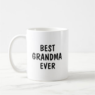 Beste oma ooit Minimalistische typografie cadeau Koffiemok