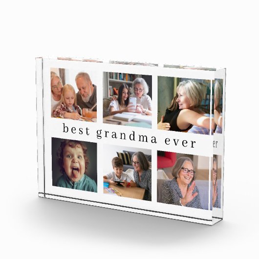 Beste oma ooit | Modern collage fotoblok (Rechts)