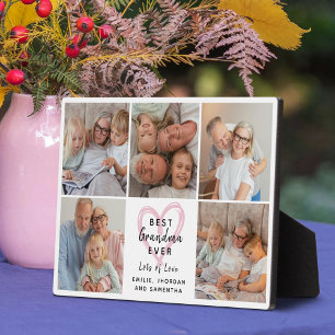 Beste oma ooit modern hart foto collage liefde fotoplaat