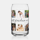 Beste oma ooit moderne aangepaste fotocollage blikvorm glas (Achterkant)