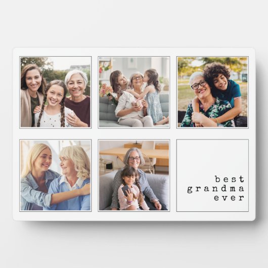Beste oma ooit | Moderne collage Fotoplaat (voorkant)