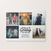 Beste Oma Ooit Moderne Fotocollage Oma Gift Legpuzzel (Horizontaal)