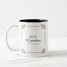 Beste oma ooit | Moderne sierlijke bloemensouvenir