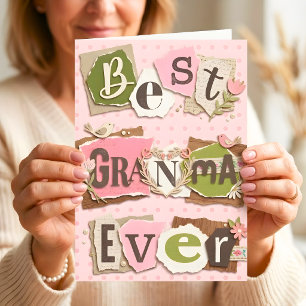Beste oma ooit Moederdag scrapboek fotokaart Kaart