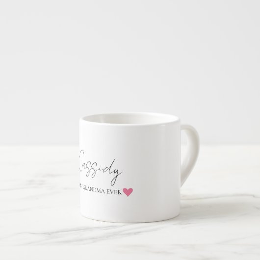 Beste oma ooit Monogram | Aangepaste espresso-Mok Espresso Kop (Voorkant rechts)