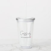 Beste oma ooit Monogram | Acryl drinkbeker (Voorkant)