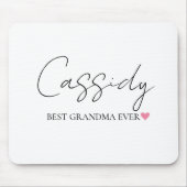 Beste oma ooit Monogram | Gepersonaliseerde Mousep Muismat (Voorkant)