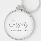 Beste oma ooit Monogram | Gepersonaliseerde Sleute Sleutelhanger (Voorkant)