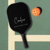 Beste Oma Ooit Monogram Script Zwart Pickleball Paddle