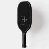 Beste Oma Ooit Monogram Script Zwart Pickleball Paddle (Links)
