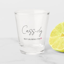 Beste oma ooit Monogram | Shot glaasje Glas