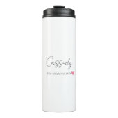 Beste oma ooit Monogram | Thermosbeker (Voorkant)