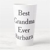 Beste oma ooit naam datum eenvoudig moederdag min latte mok (Voorkant)