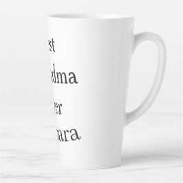 Beste oma ooit naam datum eenvoudig moederdag min latte mok