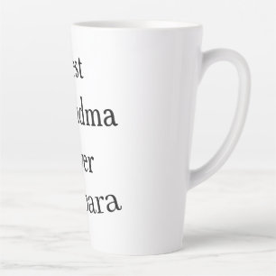 Beste oma ooit naam datum eenvoudig moederdag min latte mok