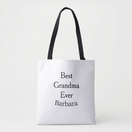 Beste oma ooit naam datum eenvoudig moederdag min tote bag (Voorkant)