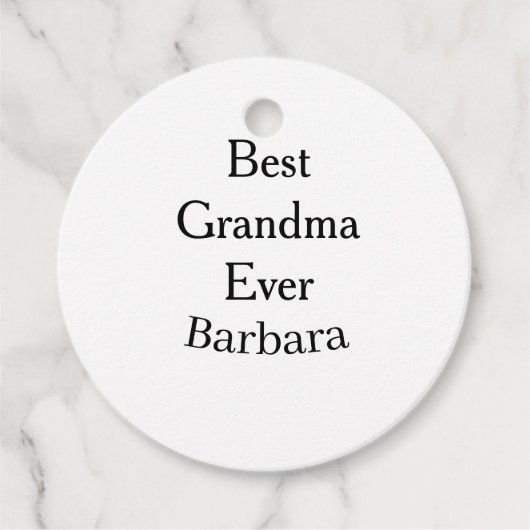 Beste oma ooit naam datum eenvoudig moederdag mini bedankjes labels (Voorkant)