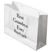 Beste oma ooit naam datum eenvoudig moederdag mini groot cadeauzakje (Voorkant Gekanteld)