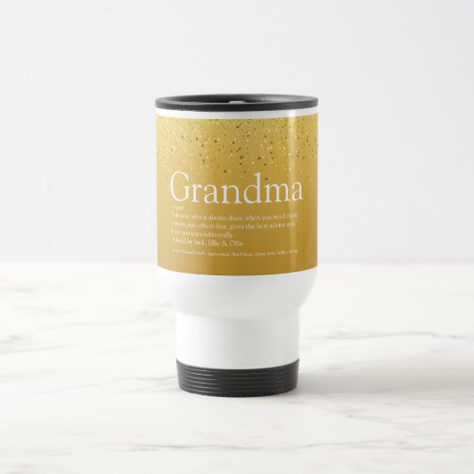 Beste Oma ooit, Oma definitie Goud Reisbeker (Center)