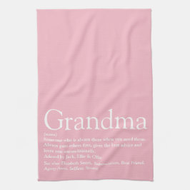 Beste Oma Ooit, Oma Definitie Roze Theedoek