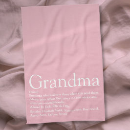 Beste Oma ooit, Oma definitie Roze Theedoek