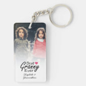 Beste oma ooit oma handgeschreven script foto sleutelhanger (achterkant)