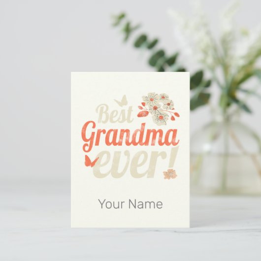 Beste oma ooit oma  oma feestdagenkaart (Staand voorkant)