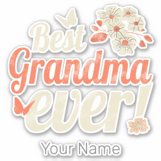 Beste oma ooit oma  oma sticker (Voorkant)